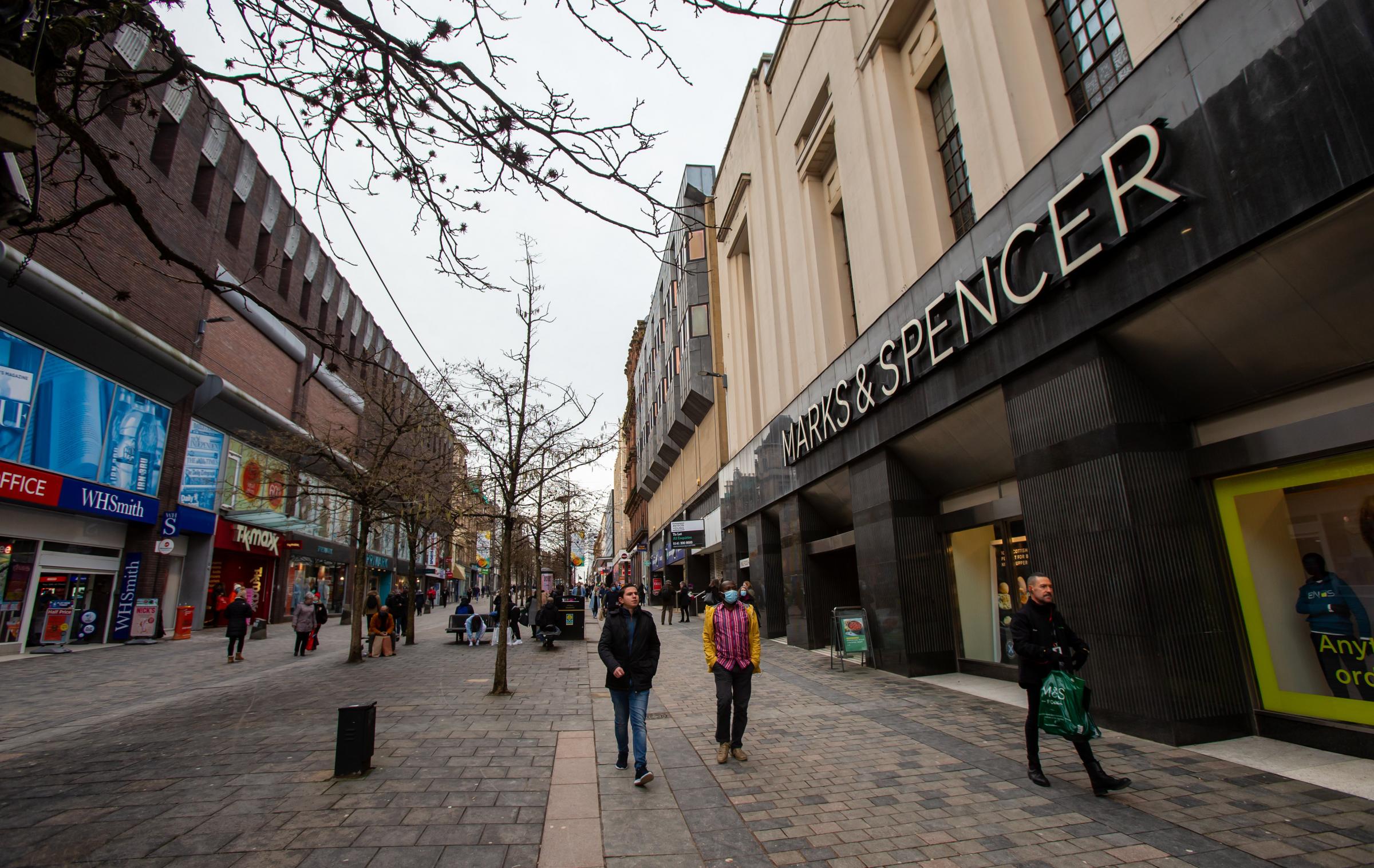 Marks & Spencer store on Sauchiehall Street is closing for good. Photograph by Colin Mearns.