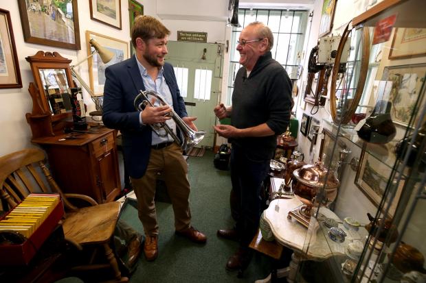 HeraldScotland: Antiques expert and auctioneer Angus Ashworth on an episode of Celebrity Antiques Road Trip. Picture: Chris Booth