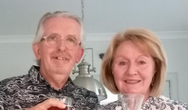 HeraldScotland: Denis Cairns with wife, Euna