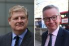 Best pals: Angus Robertson and Michael Gove