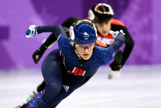 HeraldScotland: Team GB's Elise Christie taking part in an event in 2018 (PA)