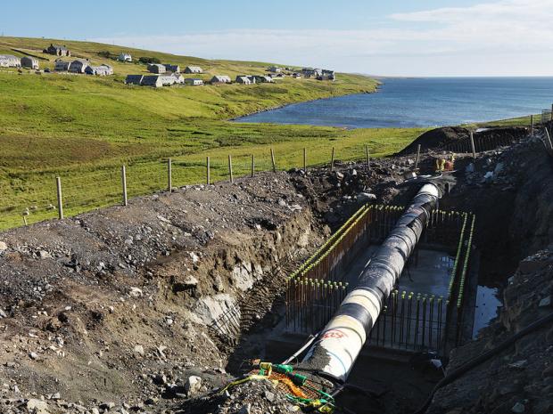 HeraldScotland: Field development work in Shetland Picture: TotalEnergies 