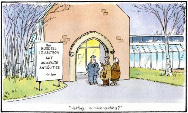 HeraldScotland: Camley's cartoon: Warm welcome at The Burrell Collection