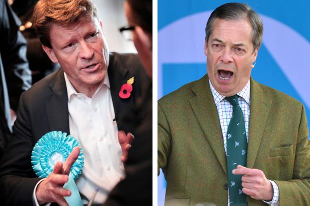 HeraldScotland: Richard Tice, left, current leader of Reform UK, and Nigel Farage who founded the Brexit Party