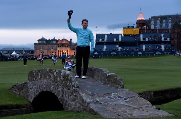 HeraldScotland: Five time champion Tom Watson bids farewell to the Old Course and the Open at the 2015 tournament