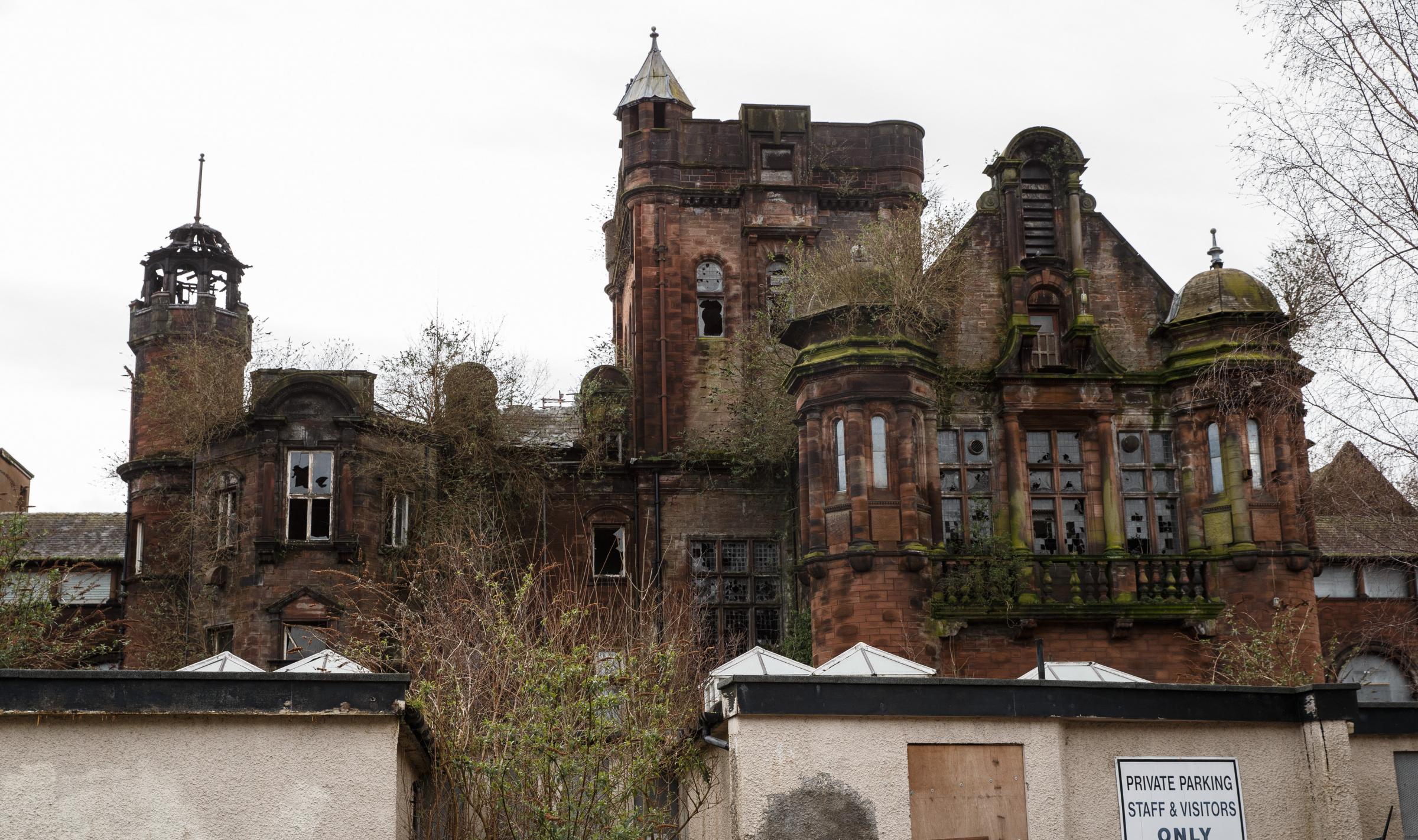 The fire-damaged former Royal Alexandra Infirmary in Paisley. Can there be new life there yet?