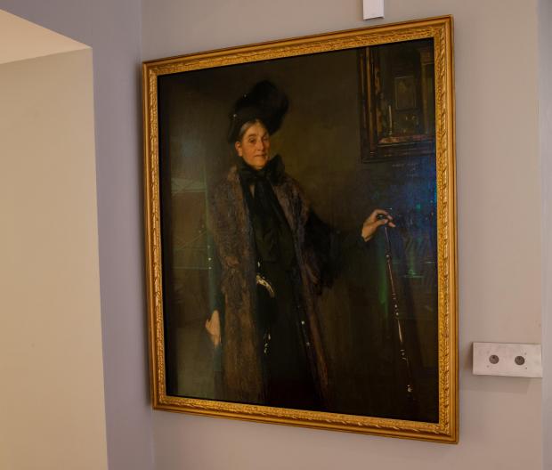 HeraldScotland: A portrait of Isabella Burrell by George Henry. Isabella was the mother of Sir William Burrell. The portrait will be displayed at the newly refurbished Burrell Collection in Glasgow. Picture: Colin Mearns