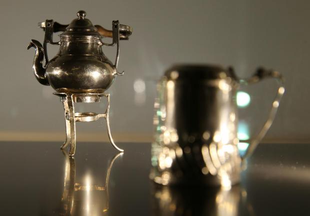 HeraldScotland: A set of 12 silver miniatures will be displayed at the newly refurbished Burrell Collection in Glasgow. Picture: Colin Mearns