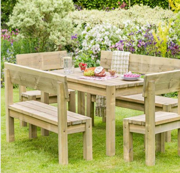 HeraldScotland: Philippa Table & Bench Set. Credit: You Garden