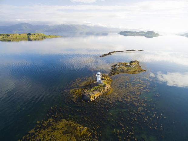 HeraldScotland: The Sgeir Bhuidhe Lighthouse in Port Appin
