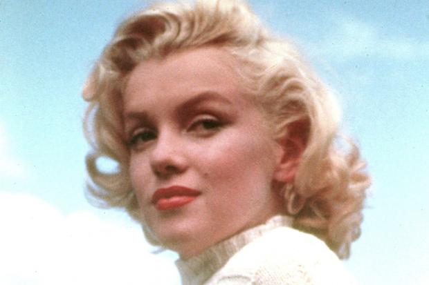 Marilyn Monroe, in this image to promote her 1954 movie River of No Return, was famed for her red lips
