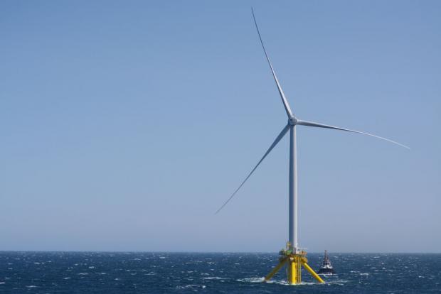 HeraldScotland:  A floating wind turbine from the TetraSpar demonstration project in Norway, in which Shell is a partner Picture: Shell