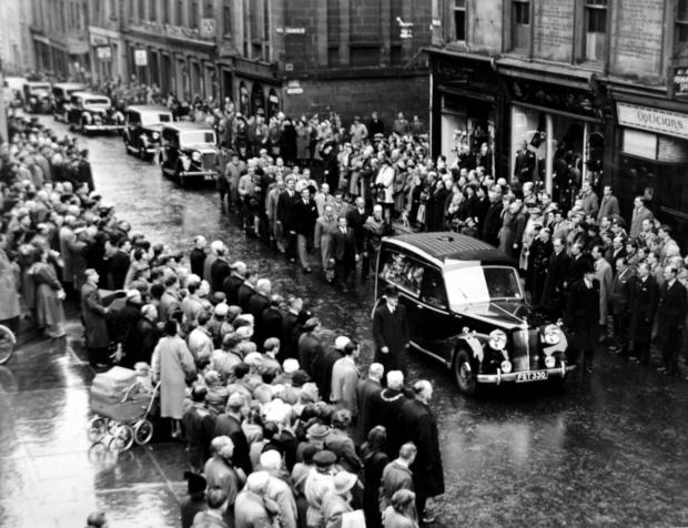 HeraldScotland: John Cobb's funeral procession in Inverness