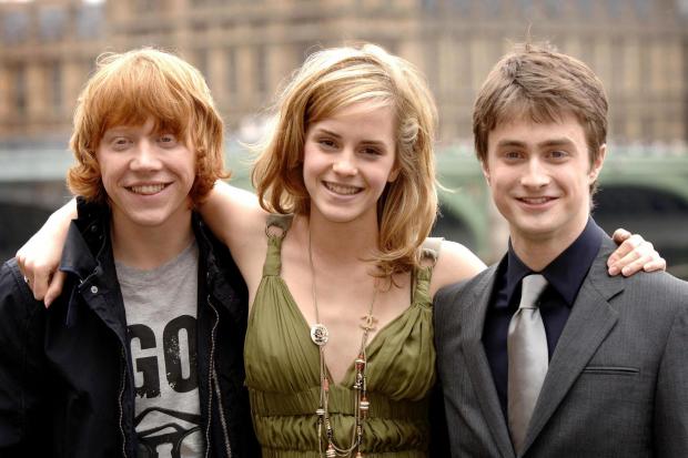 Harry Potter stars (from left) Ruper Grint, Emma Watson and Daniel Radcliffe