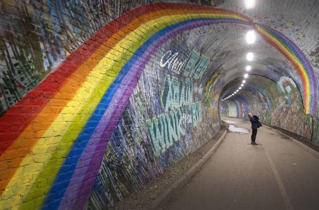 HeraldScotland: Colinton Tunnel, Edinburgh. Picture: Jane Barlow/PA Wire