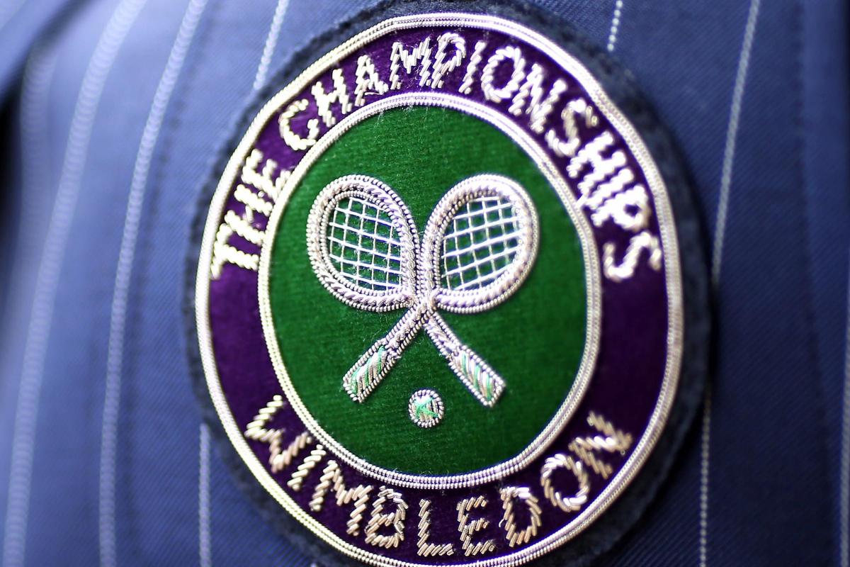 A Wimbledon badge
