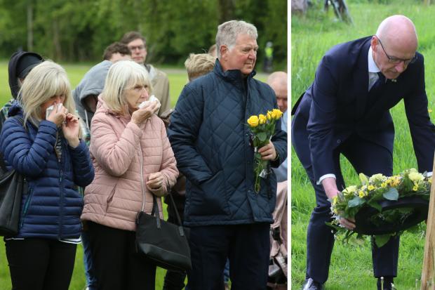 John Swinney officially opened  the memorial in Glasgow’s Pollok Country Park.