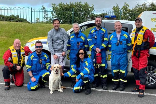 Labrador dog Mali saved from water at Irvine harbour after coastguard rescue