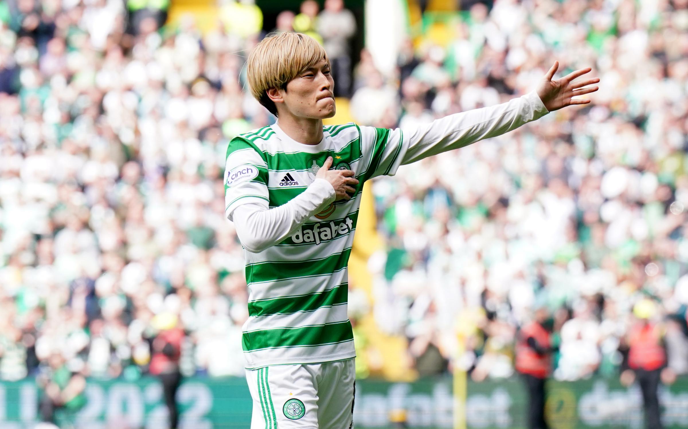 Kyogo Furuhashi links up with former Vissel Kobe team-mates as Celtic star joins in training