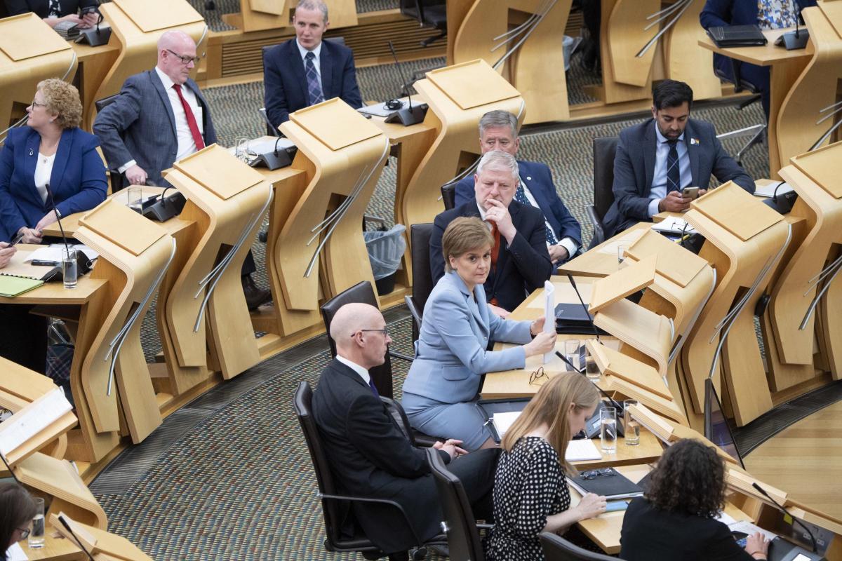 First Minister Nicola Sturgeon delivers a statement to MSPs in the Scottish Parliament, Edinburgh, on her plans to hold a second referendum on Scottish independence before the end of 2023. Picture date: Tuesday June 28, 2022. PA Photo. See PA story