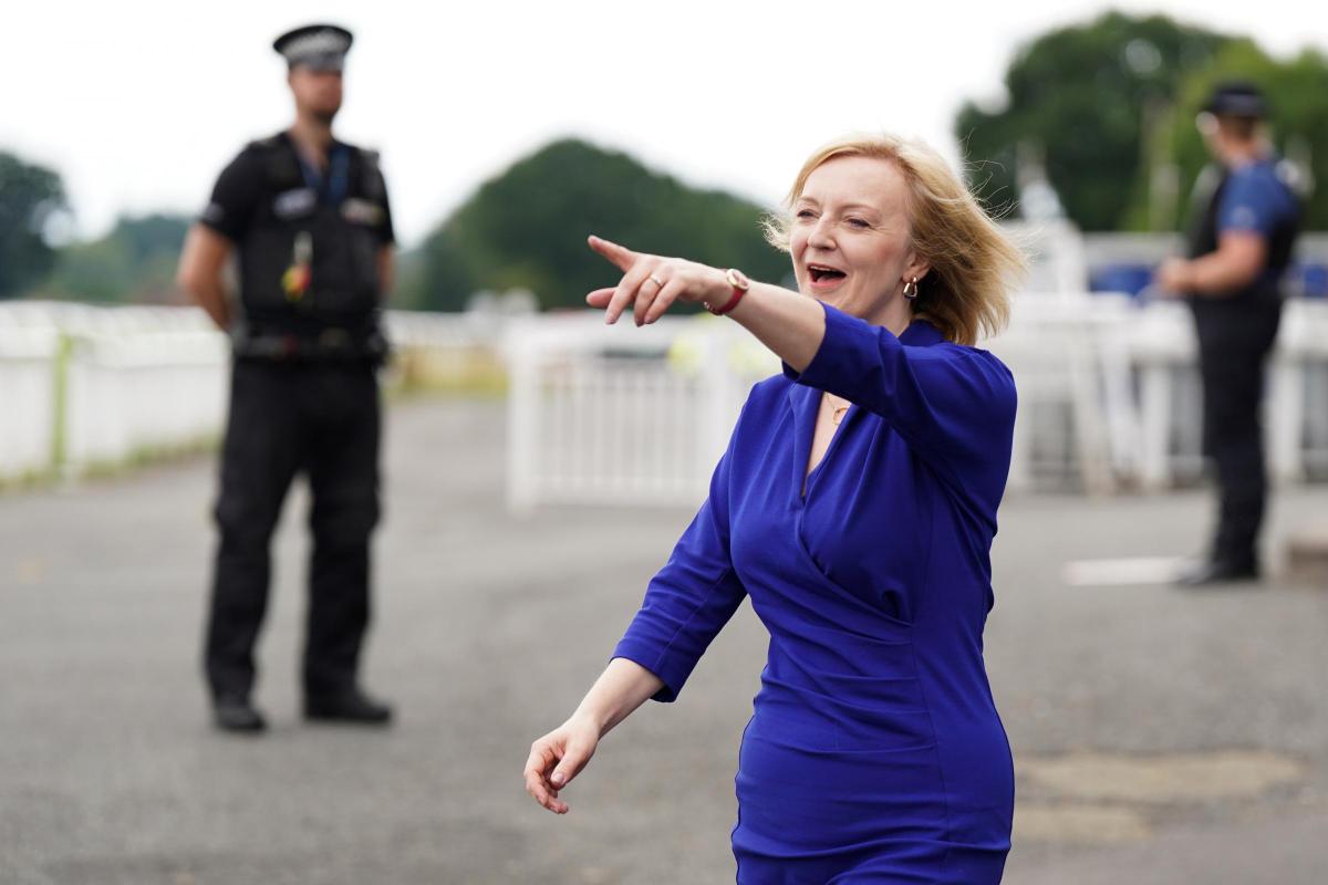 Liz Truss at an event in Ludlow, as part of her campaign to be leader of the Conservative Party and the next prime minister. Picture date: Wednesday August 3, 2022. PA Photo. See PA story POLITICS Tories. Photo credit should read: Jacob King/PA Wire.