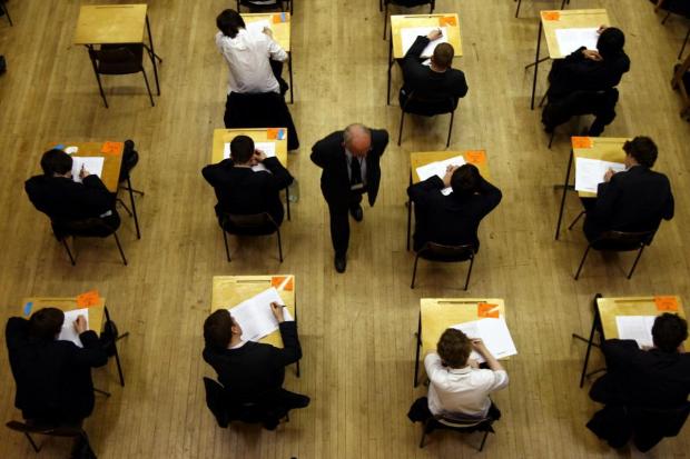 Pupils have  put years of disruption behind them and  returned to the examination hall