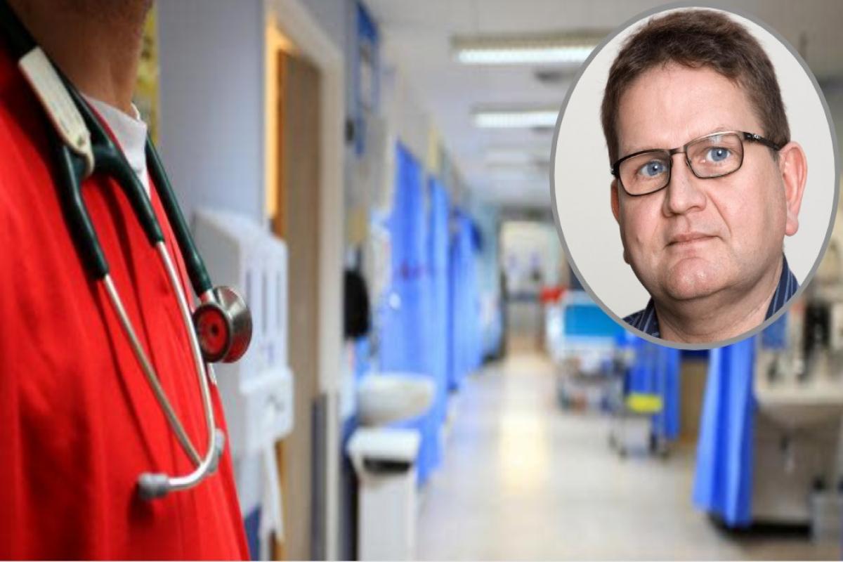 BMA Scotland chair, Dr Lewis Morrison (inset), said doctors were angry and disillusioned after 4.5 per cent pay award