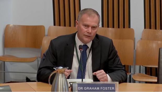 HeraldScotland: Dr Graham Foster giving evidence to Covid Recovery Committee, September 8 2022