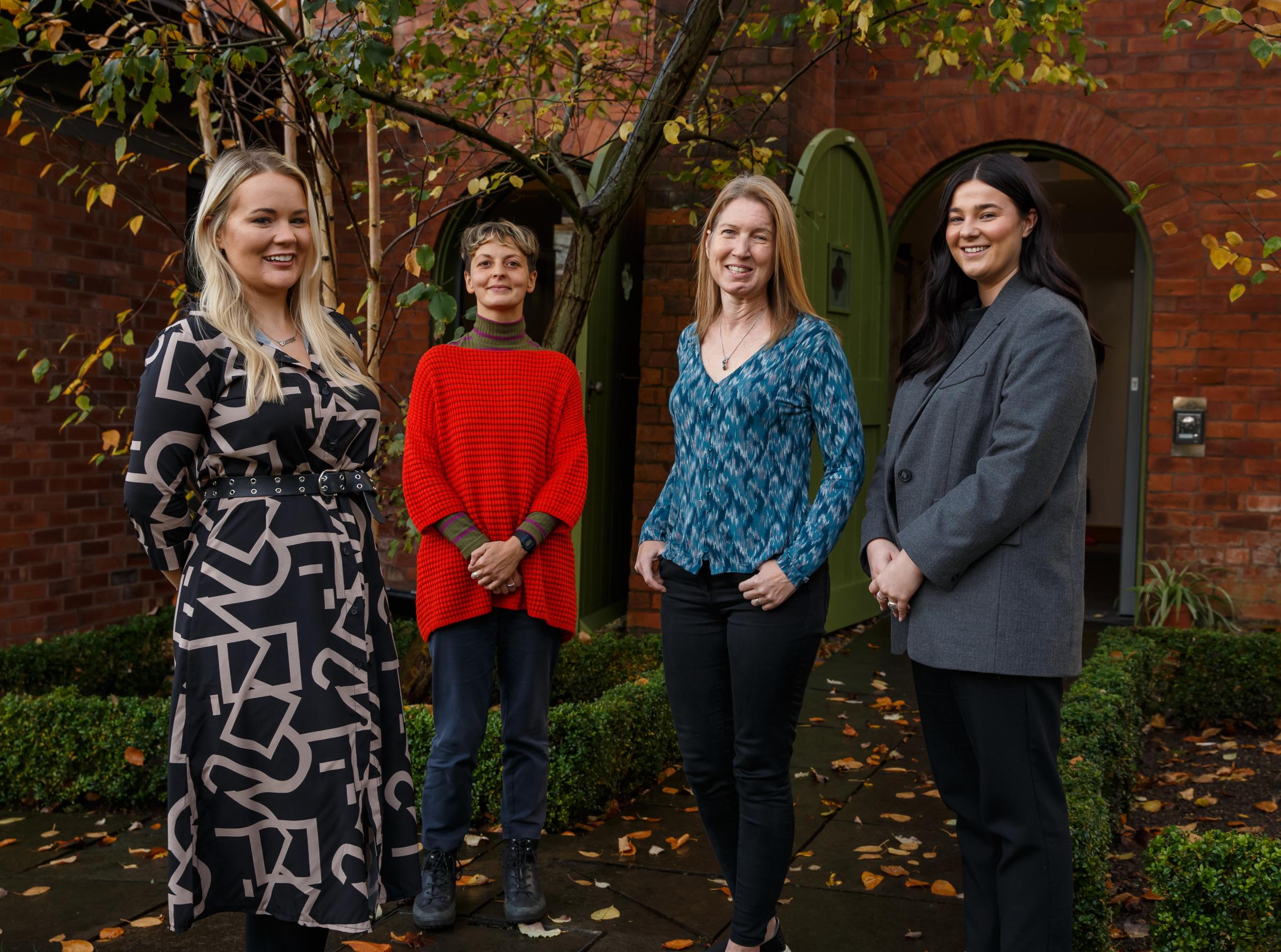 Cancer Support Scotland staff pictured at the charitys Calman Centre in the grounds of Gartnavel Hospital, Glasgow. They are from left- fundraising manager Emma Connor, digital communications assistant Annie Hyde, counsellor Debra Sinclair and