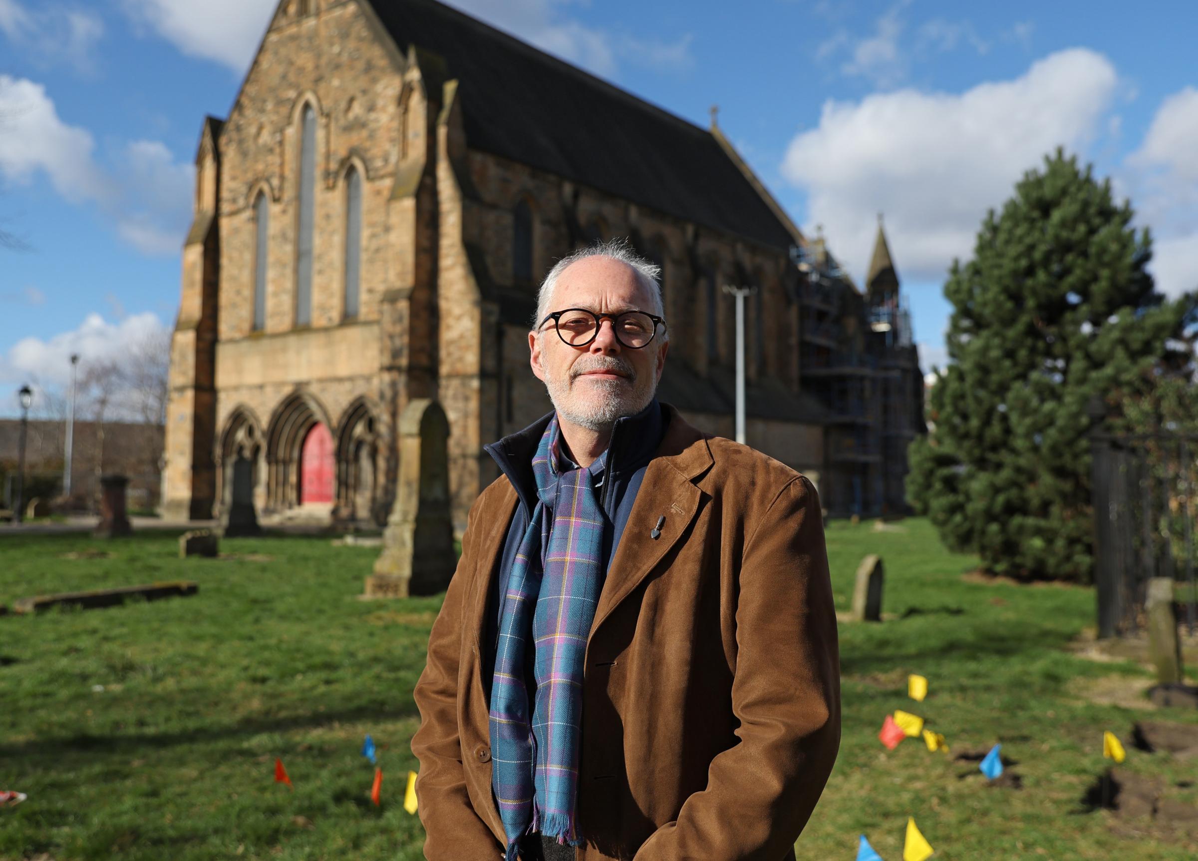 Professor Stephen T. Driscoll will lead an excavation at Govan Old church yard. Photograph by Colin Mearns.