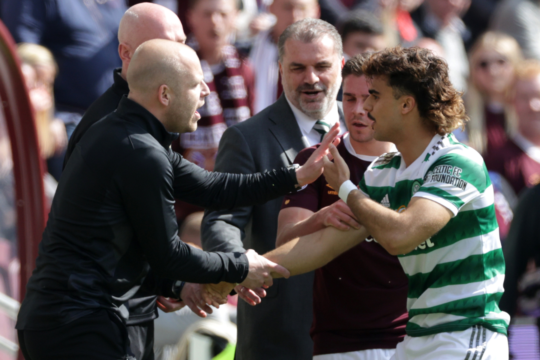 Hearts manager reveals 'disbelief' at red card in Celtic defeat