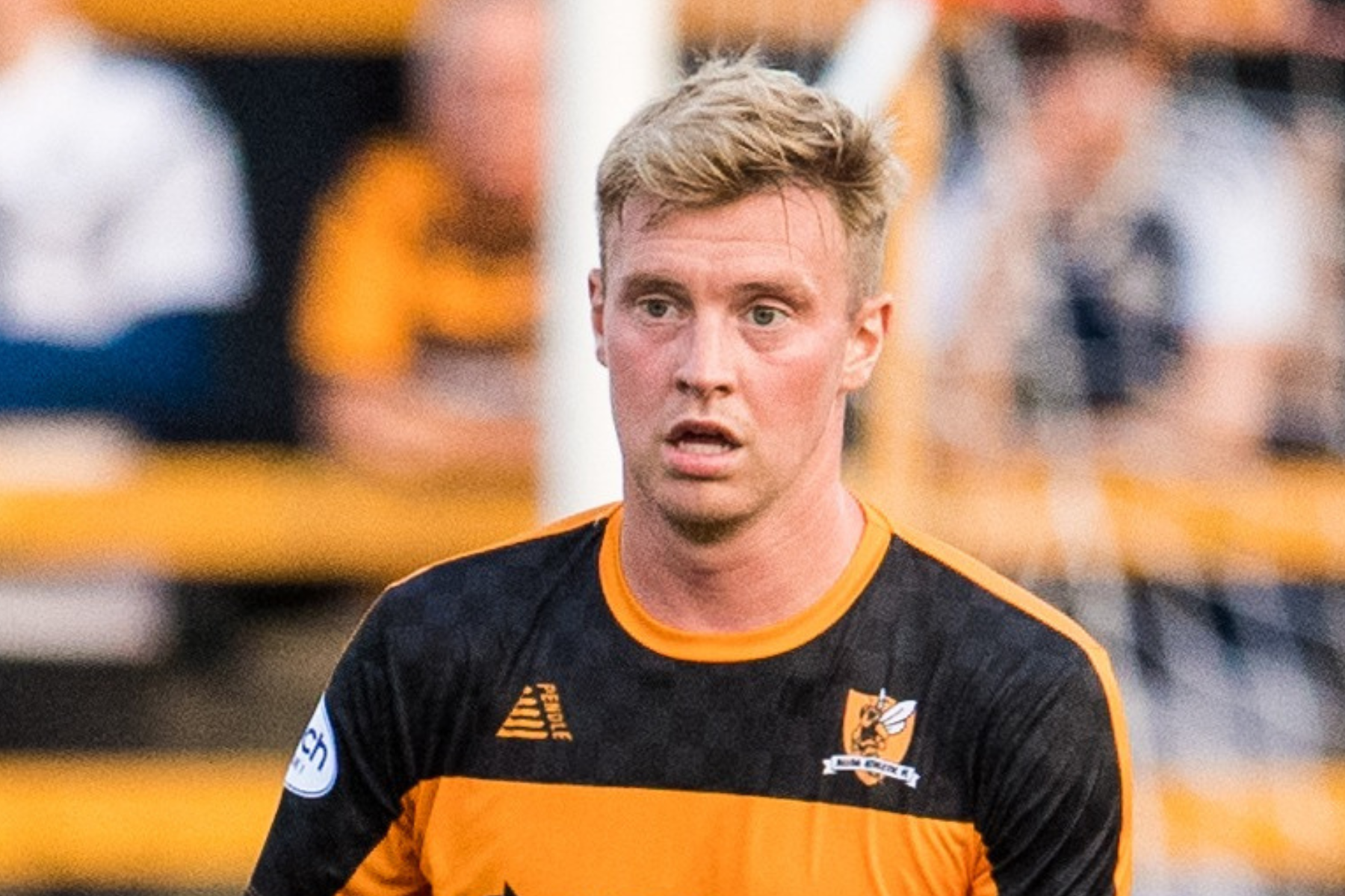 Adam King 'conscious and sitting up' after collapsing in Alloa game