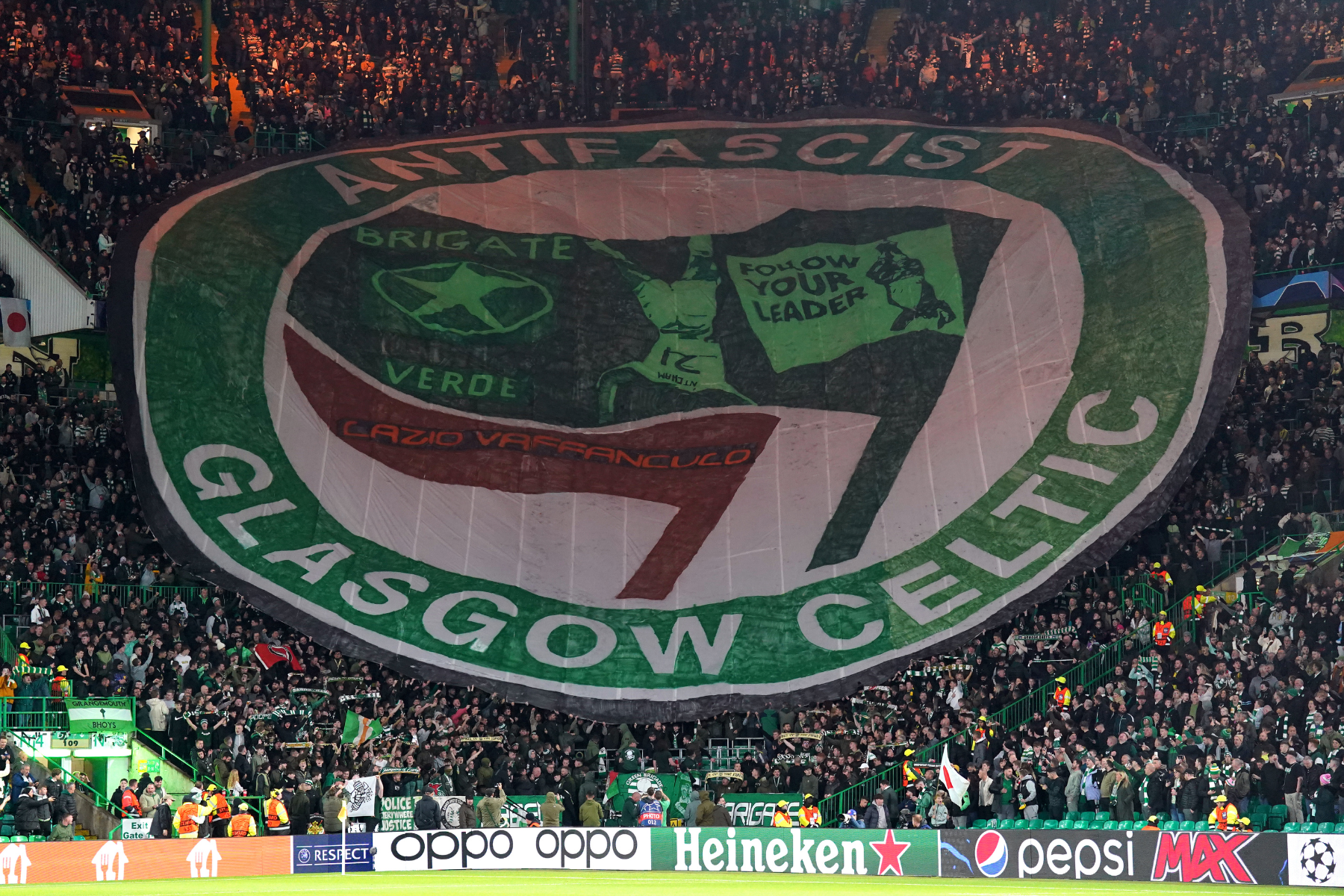 Celtic face UEFA charge over 'illicit' banner vs Lazio