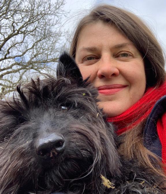 The Herald: BRAVEHOUND CEO Fiona MacDonald and her Scottie dog Gwyneth, the charity's mascot The Herald: BRAVEHOUND CEO Fiona MacDonald and her Scottie dog Gwyneth, the charity's mascot
