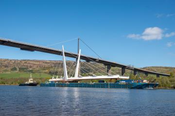 River Clyde's first swing bridge arrives from Europe