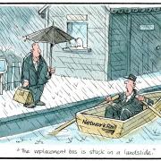 Saturday, August 10: Much of Scotland’s transport system was sunk this week by heavy rain and flooding. (Steven Camley).
