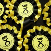 SNP candidate election leaflet defaced with Nazi symbols