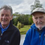 The late Dr Hamish MacInnes with Sir Michael Palin. The pair became friends after the TV star narrated a documentary about the mountaineer, Final Ascent.