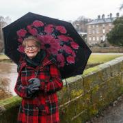 Mary Graham pictured in Pollok Country Park, Glasgow. Mary is doing 280,000 steps in February to raise money for The Herald's memorial garden campaign. Photograph by Colin Mearns.
