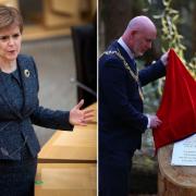 First Minister Nicola Sturgeon offered her support on the day of the unveiling of the site by Lord Provost Philip Braat