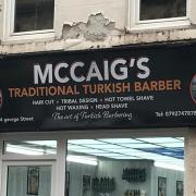 Hugh Lamont wonders if this barber shop in Oban belongs to members of the Turkish branch of the clan McCaig.