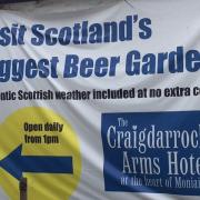 Gerry Minnnery spotted this sign outside a pub in Moniaive, Dumfries and Galloway, which seems to be half advert, half threat.