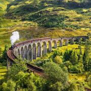 The Jacobite steam train travelling over the Glenfinnan viaduct Picture: Lucas Bischoff
