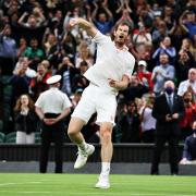 Andy Murray celebrates. Picture: Getty