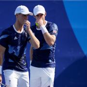 Andy Murray, right, and Joe Salisbury were beaten in the quarter-finals