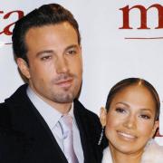 Ben Affleck and Jennifer Lopez at the premiere of Maid in Manhattan in New York in 2002. Picture: PA