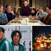 Succession, Squid Game and Halloween jack-o’-lanterns. Pictures: Sky Atlantic/HBO/Netflix/iStock/PA