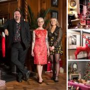 Anna Campbell-Jones, Michael Angus and Kate Spiers are the judges for Scotland's Christmas Home of the Year. Pictures: Kirsty Anderson/IWC/BBC Scotland