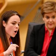 Finance Secretary Kate Forbes and First Minister Nicola Sturgeon in Holyrood.
