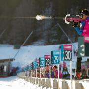 The Biathlon combines cross-country skiing and rifle shooting (PA)